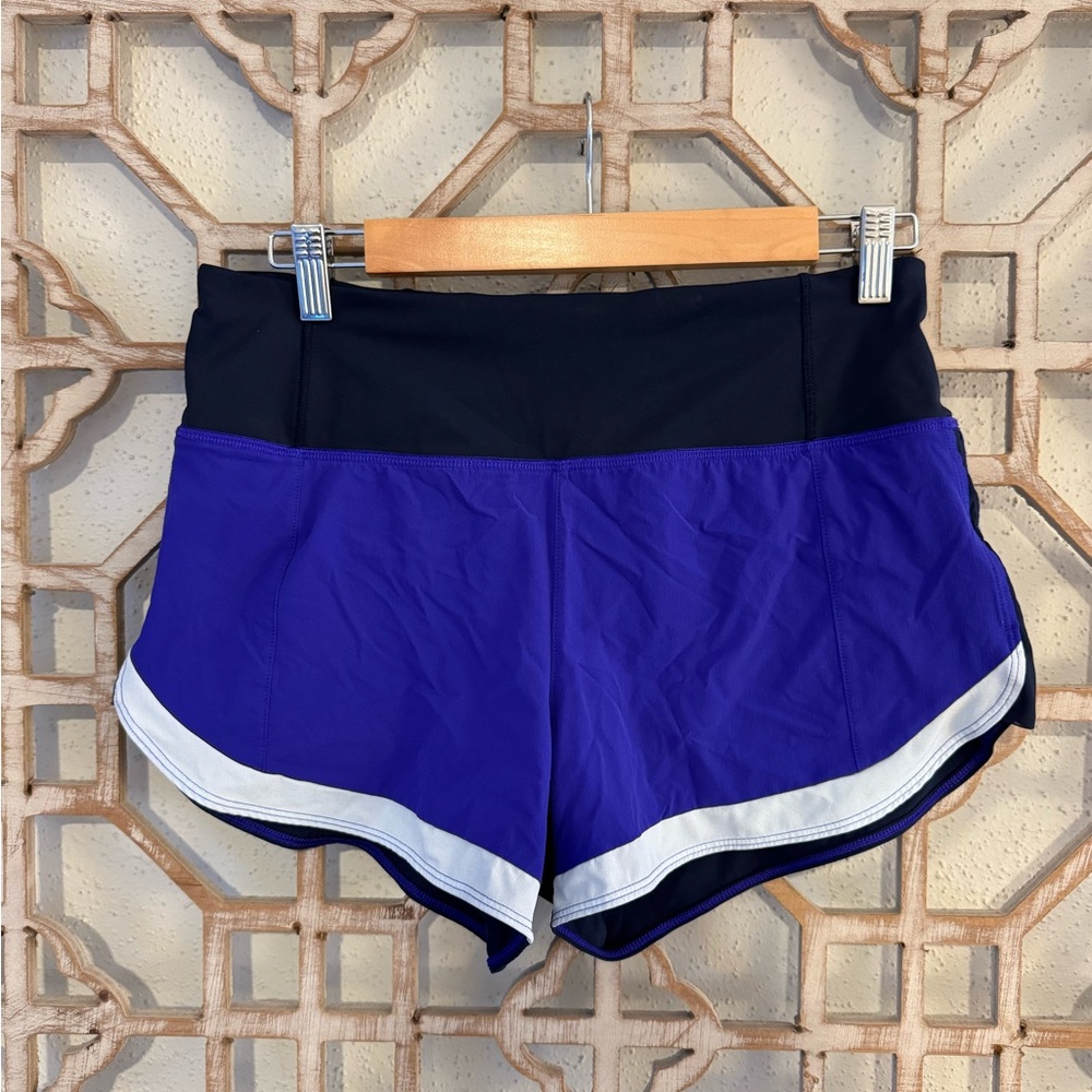 Athleta Running Free Color Block Athletic Shorts